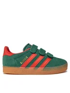 Buty dla chłopców - adidas Sneakersy Gazelle Kids IE8674 Zielony - miniaturka - grafika 1