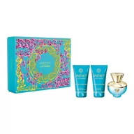 Zestawy perfum damskich - Versace Pour Femme Dylan Turquoise zestaw - woda toaletowa 50 ml + żel do ciała 50 ml + żel pod prysznic 50 ml VER-DYT09 - miniaturka - grafika 1