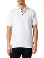 Koszule męskie - bugatti Męska koszula polo 8150-85194, biała, normalna - miniaturka - grafika 1