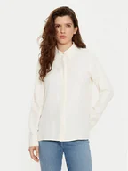 Koszule damskie - Tommy Hilfiger Koszula WW0WW44045 Beżowy Regular Fit - miniaturka - grafika 1