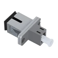 Patchcordy - Qoltec Adapter światłowodowy hybrydowy LC/UPC-SC/UPC simplex MultiMode AKQOLKSSMA54146 [6789760] - miniaturka - grafika 1