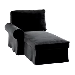 Dekoria Pokrowiec na szezlong Ektorp lewy głęboka czerń 84 x 166 x 73 cm Velvet 642-704-17 - Pokrowce na meble - miniaturka - grafika 1
