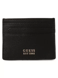 GUESS - Damskie etui na karty, czarny - Portfele - miniaturka - grafika 1