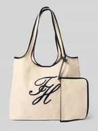 Torebki damskie - Torba plażowa z mieszanki bawełny i lnu - miniaturka - grafika 1