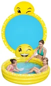 Pływanie - Basen Dmuchany SMILE Z FONTANNĄ pod wąż ogrodowy 165x144 basenik dziecięcy - miniaturka - grafika 1