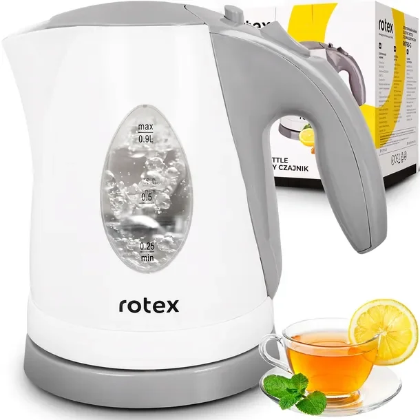 Rotex Czajnik Elektryczny 0,9l 1100w Filtr Podstawa Obrotowa 360°