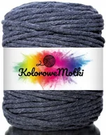 Zabawki kreatywne - Sznurek Bawełniany do Makramy GRANATOWY 100m 5mm - miniaturka - grafika 1