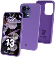Etui i futerały do telefonów - Bizon Silikonowe etui Soft Case do Oppo Reno13, fioletowe - miniaturka - grafika 1