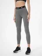 Legginsy - 4F Legginsy 4FSS23TFTIF077 Szary Slim Fit - miniaturka - grafika 1