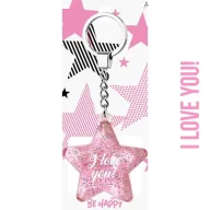Breloczki dla dzieci - Brelok gwiazdka I love you! - Be-Happy Gifts - miniaturka - grafika 1