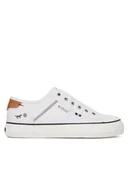 Trampki damskie - Mustang Trampki 1272-402 Biały - miniaturka - grafika 1