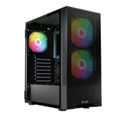 Obudowy komputerowe - Logic Arya ARGB Midi Black - miniaturka - grafika 1