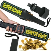 Pozostałe detektory - Zestaw Ręczny detektor metalu Heckermann MD3003B1 + Bateria 6F22 9V KODAK - miniaturka - grafika 1