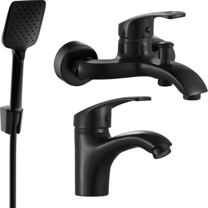 Mexen Fabia R62 zestaw wannowy, czarny - 746503R62-70