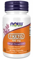 Suplementy naturalne - Now Foods, Now 7-keto 100mg Dhea Obniża Kortyzol, 60 Kaps. - miniaturka - grafika 1