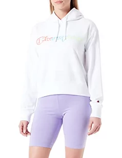 Champion Damska bluza z kapturem Legacy Color Ground Powerblend Logo Boxy, biała, M - Bluzy damskie - miniaturka - grafika 1