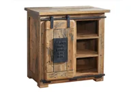 Komody - Komoda Railway #124 Drewniana Mango Loft Woskowane 70X45X70 Cm B 5310 - miniaturka - grafika 1