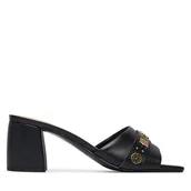 Klapki i japonki damskie - Klapki Guess FLJGAU ELE03 Czarny - miniaturka - grafika 1