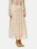 Spódnice - Vero Moda Spódnica midi Kinsley 10346617 Écru Regular Fit - miniaturka - grafika 1