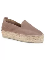 Espadryle damskie - Manebi Espadryle Slippers D K 1.9 D0 Brązowy - miniaturka - grafika 1