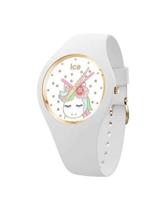 Ice-Watch - ICE fantasia White - biały zegarek damski z silikonowym paskiem - 016721 (Small)