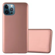 Etui i futerały do telefonów - Pokrowiec Do Apple iPhone 12 PRO MAX w METALLIC RÓŻOWE ZŁOTO Etui TPU Silikon Obudowa Ochronny Case Cover Cadorabo - miniaturka - grafika 1