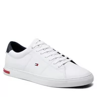 Sneakersy damskie - TOMMY HILFIGER Sneakersy Essential Leather Detail Vulc FM0FM04047 White YBR - miniaturka - grafika 1