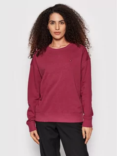 Bluzy damskie - Tommy Hilfiger Bluza Open-Nk WW0WW32532 Różowy Relaxed Fit - grafika 1