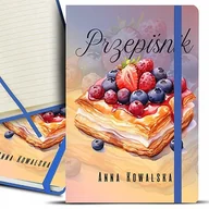Zeszyty szkolne - PRZEPIŚNIK ZESZYT NOTES DO PRZEPISÓW A5 GRANATOWY TWOJE IMIĘ Modne Wzory - miniaturka - grafika 1