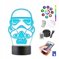 Lampy stojące - Lampka Na Biurko Nocna Szturmowiec Star Wars Led Plexido - miniaturka - grafika 1