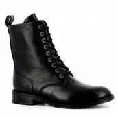 Botki damskie - Czarne trzewiki damskie CARINII - Carinii - miniaturka - grafika 1