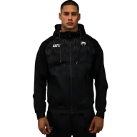 Bluzy sportowe męskie - UFC Venum Bluza Rozpinana Z Kapturem Replica Zenith Black Zip Hoodie - miniaturka - grafika 1
