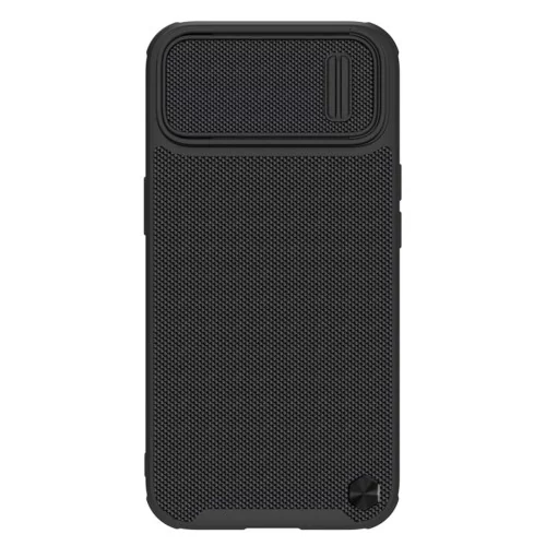 Nillkin Textured S Magnetic Case etui iPhone 14 pokrowiec MagSafe z osłoną na aparat czarny