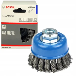 Bosch Szczotka tarczowa 65 mm 0 35 mm 12500 U min 14 65 mm Drut stalowy 2608622099 1 szt - Materiały ścierne - miniaturka - grafika 2
