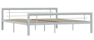 Łóżka - Szare metalowe łóżko 180x200 cm B5-E58 - miniaturka - grafika 1