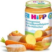 Dania dla dzieci - HiPP, Bio, maślane warzywa z batatami i kurczakiem, 250 g - miniaturka - grafika 1