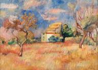 Plakaty - Plakat Renoir Gołębnik w Bellevue 1888 pejzaż francuski - miniaturka - grafika 1