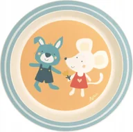 Miseczki i talerzyki dla dzieci - Talerz dla dzieci Królik i Myszka 21cm Sigikid - miniaturka - grafika 1