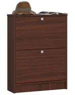 Szafki na buty - Szafka na buty AKORD Wenge 2 półki 80x60x20 cm - miniaturka - grafika 1