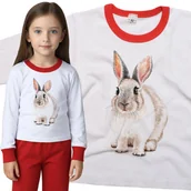 Piżamy dla dziewczynek - Piżama dziecięca Słodki Zając Królik 98/104 - VoloDonum - miniaturka - grafika 1