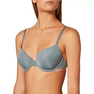 Biustonosze - Emporio Armani Damski kultowy biustonosz z mikrofibry, Puderblue, 75D - miniaturka - grafika 1
