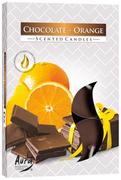Świece - Podgrzewacze Zapachowe Bispol Chocolate – Orange (Czekolada – Pomarańcza) 6 Sztuk P15-340 - miniaturka - grafika 1