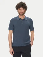 Koszulki męskie - Michael Kors Polo CS560GO469 Niebieski Regular Fit - miniaturka - grafika 1