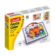 Zabawki kreatywne - Quercetti FANTACOLOR MOZAIKA 10mm 150szt GXP-506139 - miniaturka - grafika 1