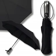 Parasole - Parasol automatyczny składany męski damski automat XL z pokrowcem czarny - miniaturka - grafika 1