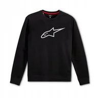 Bluzy męskie - BLUZA ALPINESTARS AGELESS CREW FLEECE BLACK/GREY XL - miniaturka - grafika 1