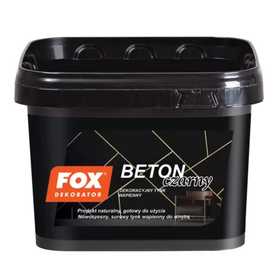 Tynk dekoracyjny BETON CZARNY 14 kg FOX