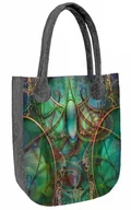 Torebki damskie - Sunlovers, Torba filcowa City, Szmaragd, 42x35x10 cm - miniaturka - grafika 1