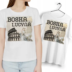 Dla Lucyny T-Shirt Koszulka biała Na Prezent z Dowolnym Nadrukiem Zdjęciem - Koszulki i topy damskie - miniaturka - grafika 1
