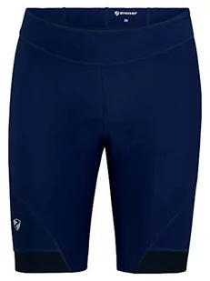Ziener Ziener Męskie spodnie rowerowe/kolarskie  rowery górskie/wyścigowe  oddychające|szybkoschnący|wyściełane|żelowe, Nelix X-gel niebieski granatowy 50 219231 - Spodnie męskie - miniaturka - grafika 1